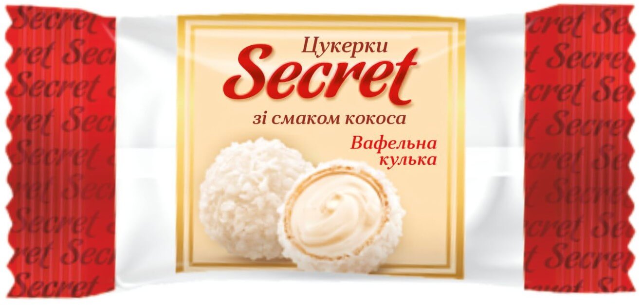 Конфеты «Секрет» со вкусом кокоса фото 1