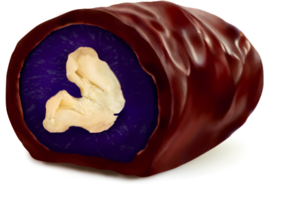 Цукерки “Sliwka” з волоським горіхом в шоколаді фото 2