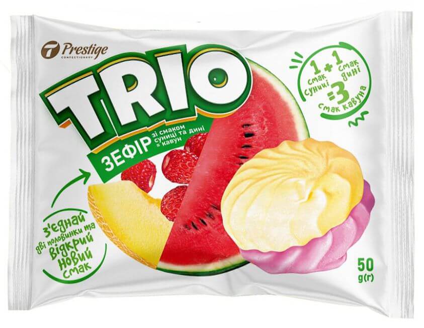 Zephyr “Trio” with melon and strawberry flavors фото 1