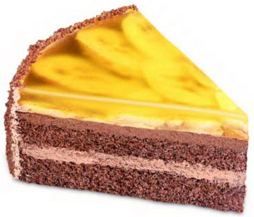 Торт бисквитный “Шоколадно-банановый” фото 2