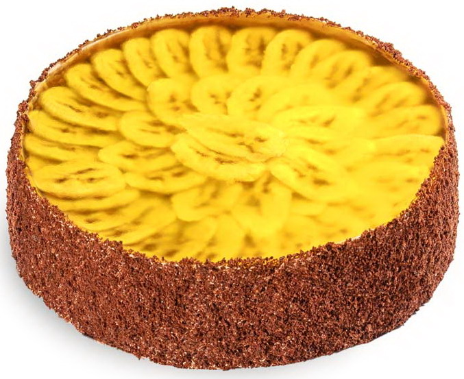 (Укр) Торт бісквітний “Шоколадно-банановий” фото 1