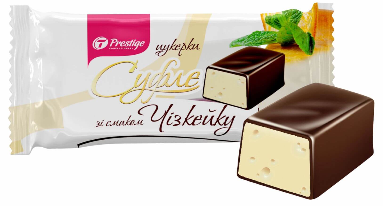 Конфеты «Суфле» ассорти со вкусами тирамису, чизкейка, брауни фото 3