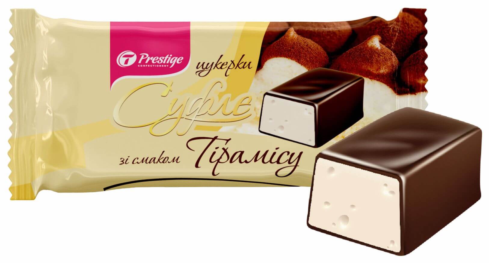 Конфеты «Суфле» ассорти со вкусами тирамису, чизкейка, брауни фото 4